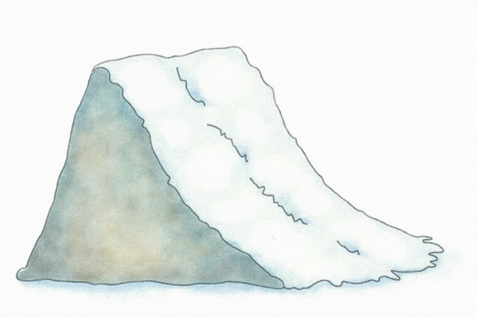 Avalanche debt strategy with snow melting from top showing high interest priority