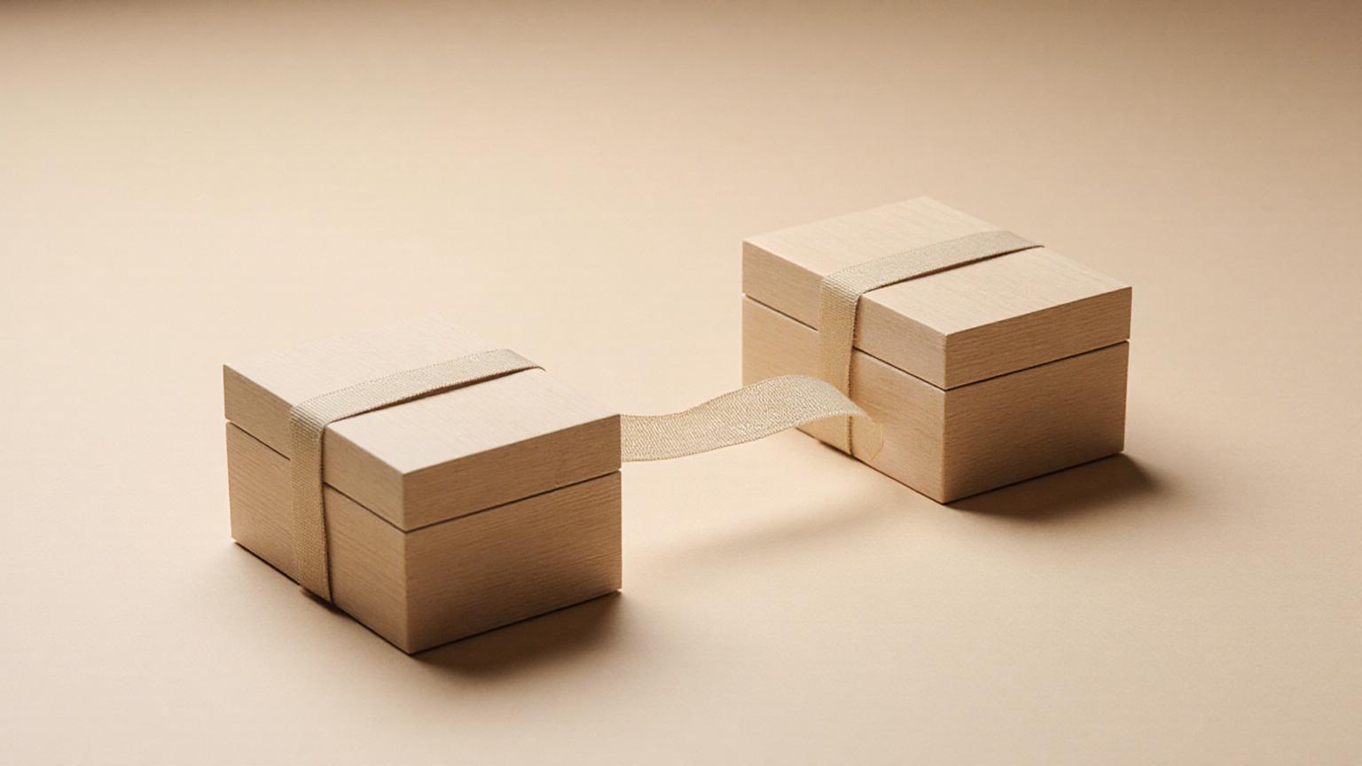 Two connected wooden boxes representing a first-year deadline that can cross into the next calendar year