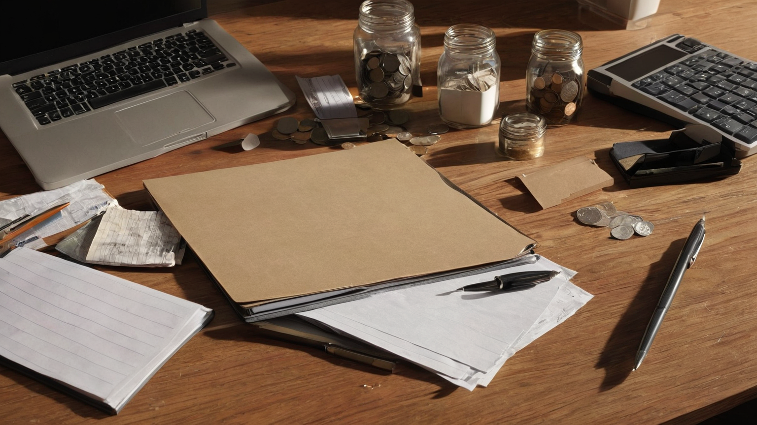 Side income planning desk