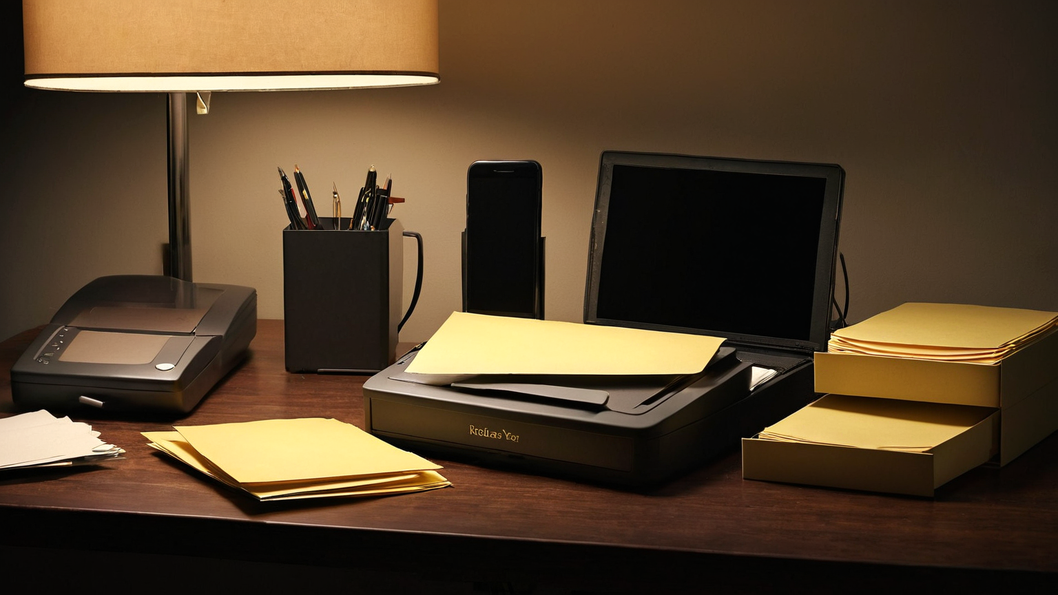 Year-end tax document prep station
